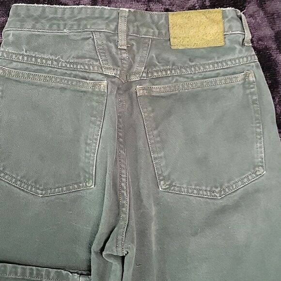 Marithe Francois Girbaud Vintage Denim Jeans Size 3/4 Forest Green - Picture 7 of 7